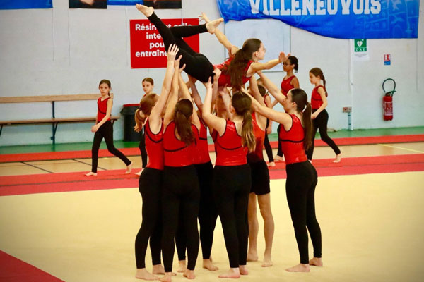 Résultats de la compétition Team Gym régionale